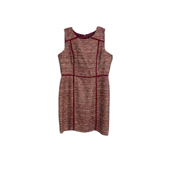 Chetta B Dead Stock Women’s Sleeveless Lined Purple Tweed Dress Sz 16 - Picture 1 of 8